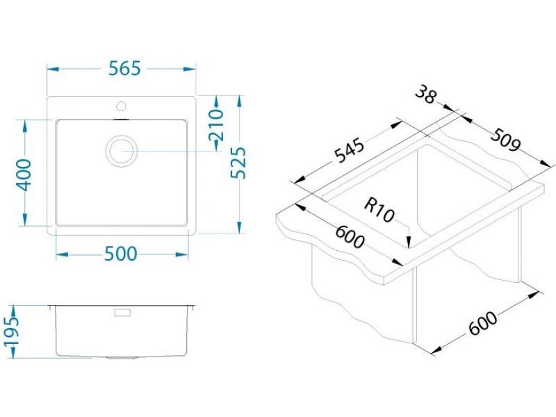 dimenzije korita Pure 70 Monarch