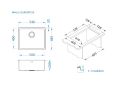 Dimenzije pomivalnika ALveus Quadrix 50, S instalacija